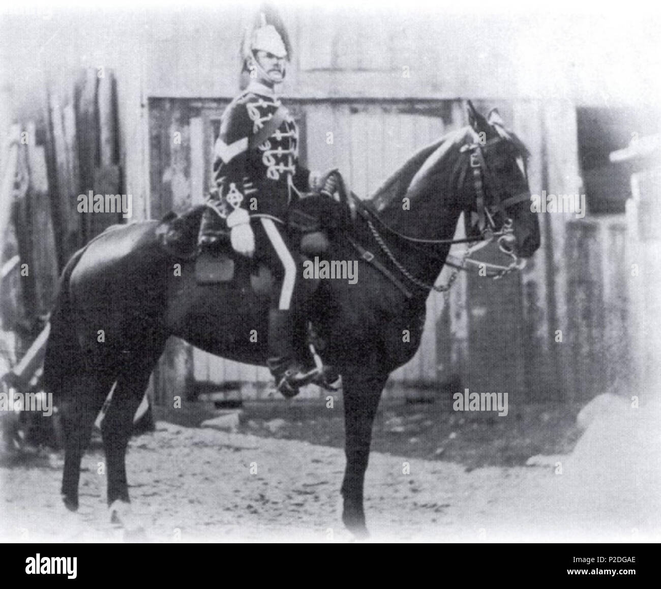 . Inglese: foto di un Royal Guide Caporale a cavallo. 1866. Dipartimento della Difesa Nazionale 49 Royal Guide Caporale a cavallo Foto Stock