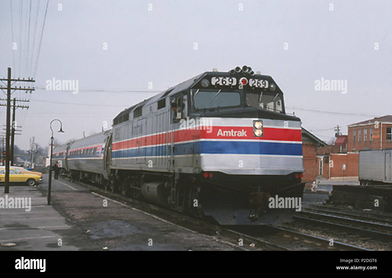 . Inglese: eastbound Shenandoah in Gaithersburg stazione nel marzo 1978 . Adottate il 12 marzo 1978. Hikki Nagasaki 51 Shenandoah in Gaithersburg, 12 marzo 1978 Foto Stock