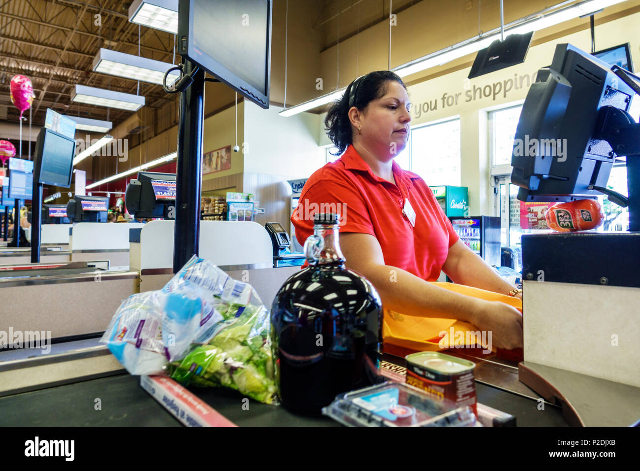 Miami Florida, negozio di alimentari Winn-Dixie, supermercato, negozi, negozi, mercati, vendita al dettaglio Foto Stock