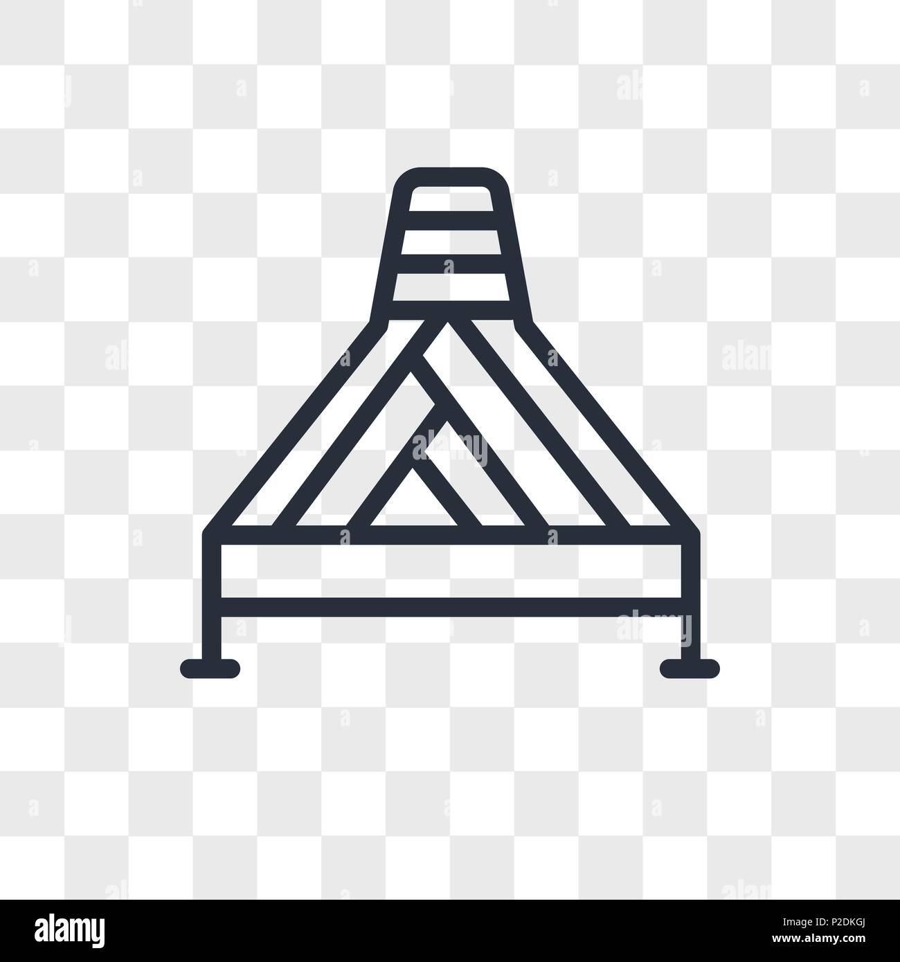Spa bed icona vettore isolato su sfondo trasparente, spa letto concetto del logo Illustrazione Vettoriale