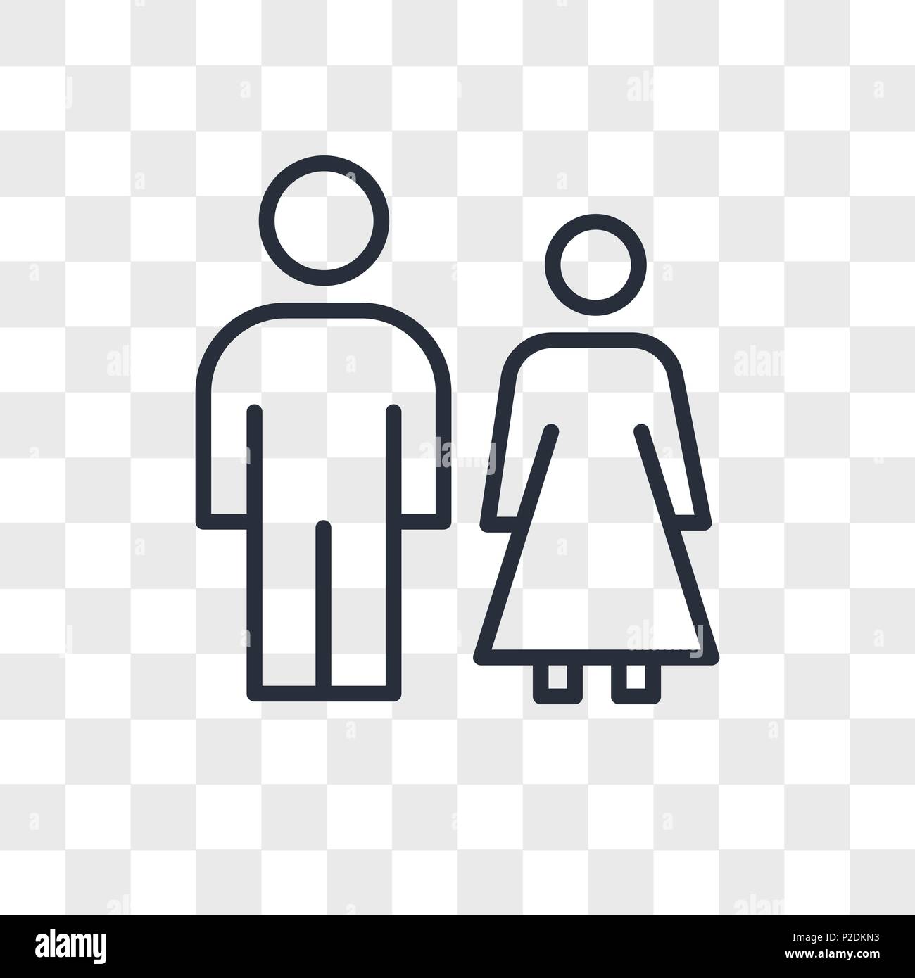 Diritto di famiglia icona vettore isolato su sfondo trasparente, diritto di famiglia il concetto di logo Illustrazione Vettoriale