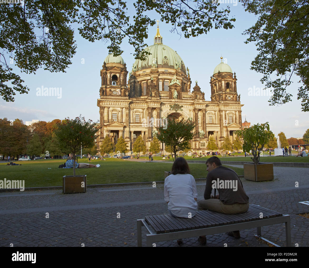 Cattedrale di Berlino sulla isola dei musei di Berlino, Germania, Europa Foto Stock