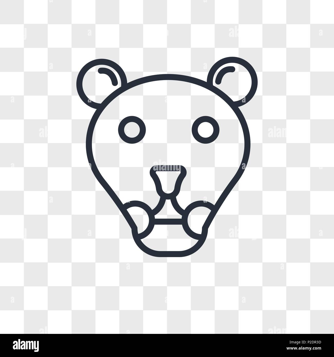 Leonessa icona vettore isolato su sfondo trasparente, leonessa concetto del logo Illustrazione Vettoriale