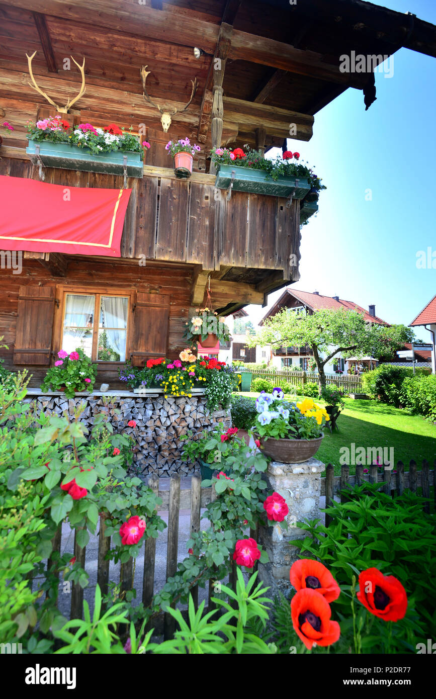 Stupperhaus a Bernried, il lago di Starnberg, Alta Baviera, Baviera, Germania Foto Stock