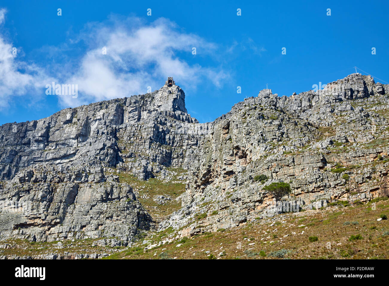 Stazione della Funivia al Monte Table, Cape Town, Sudafrica Foto Stock
