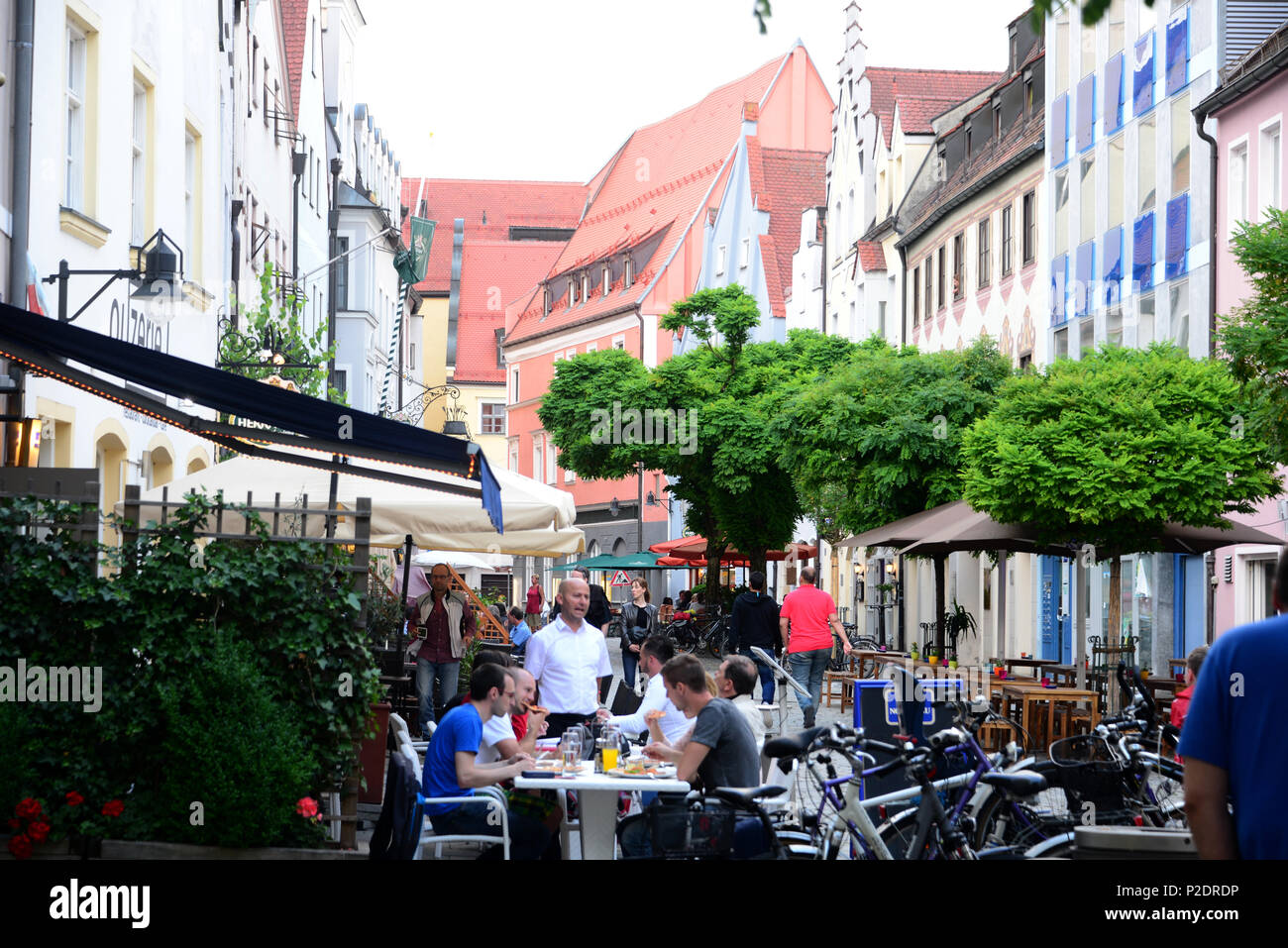 La bambola street, Ingolstadt, North-Upper Baviera, Baviera, Germania Foto Stock