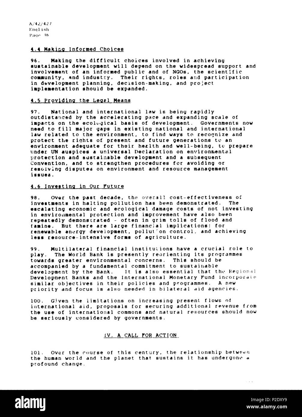 9 Rapporto Brundtland en-035 Foto Stock