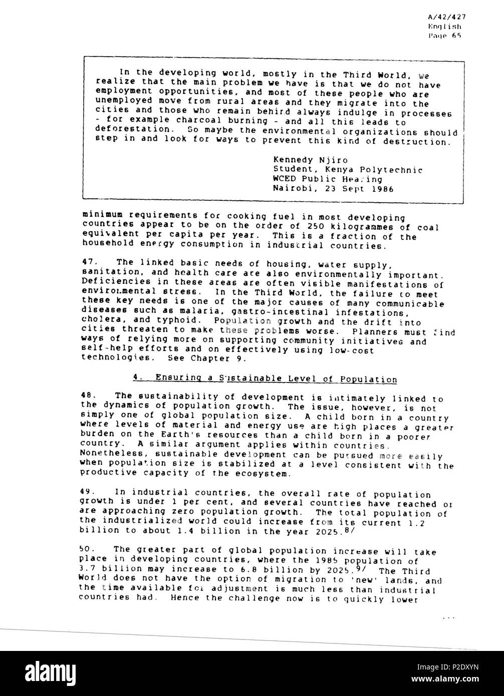 9 Rapporto Brundtland en-064 Foto Stock