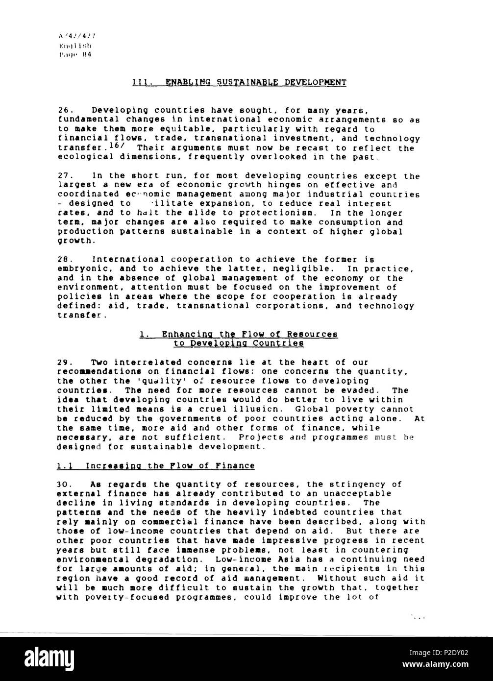 9 Rapporto Brundtland en-083 Foto Stock