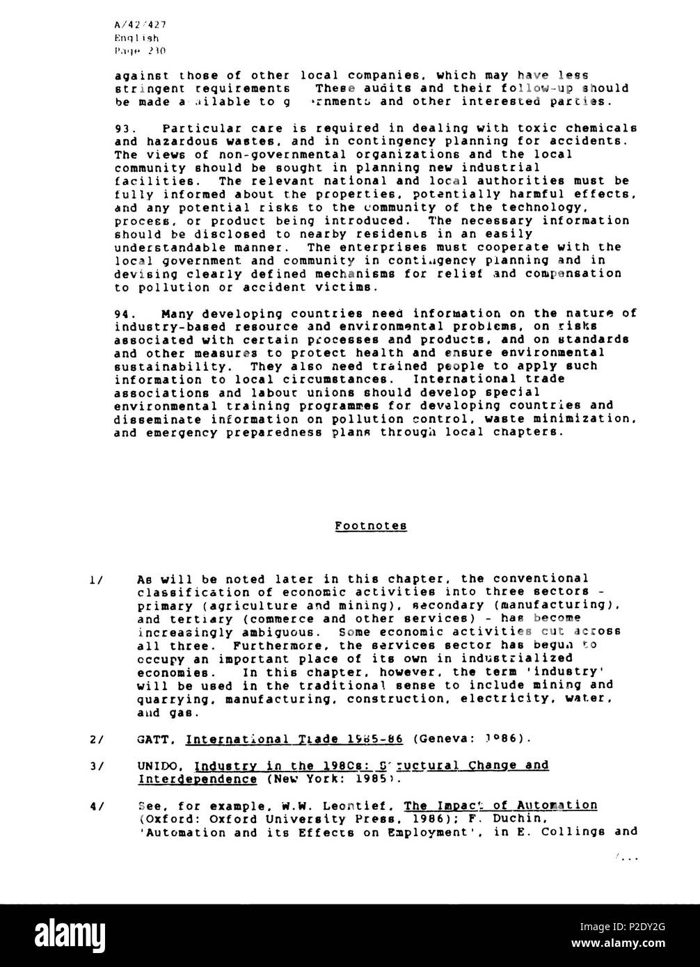 9 Rapporto Brundtland en-173 Foto Stock