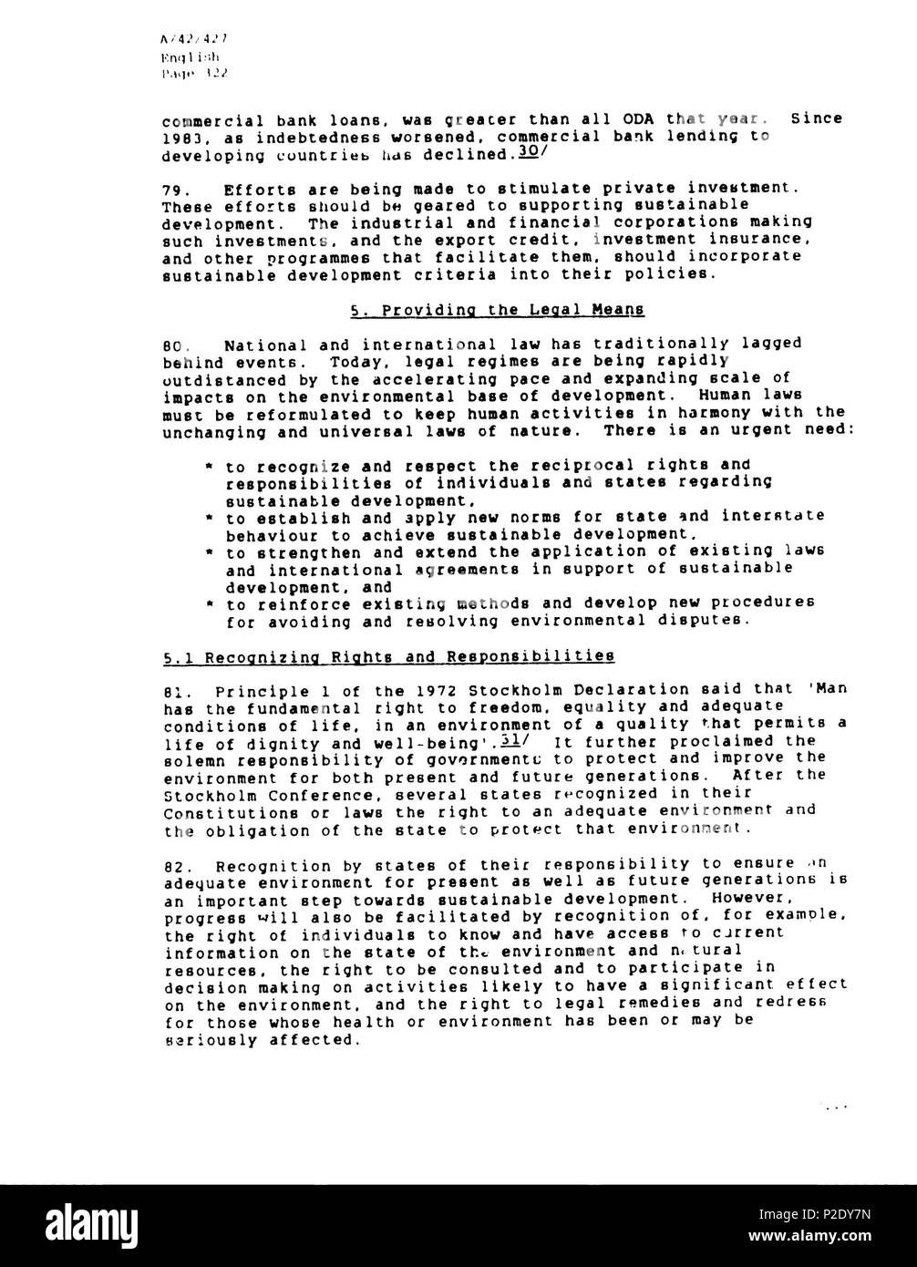 10 Rapporto Brundtland en-265 Foto Stock