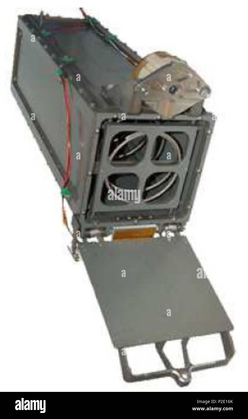 . Inglese: poli Picosatellite Orbital Deployer - dopo deployement . 7 dicembre 2013, 12:37:28. California Polytechnic State University 42 Poli Picosatellite Orbital Deployer - post deployement Foto Stock