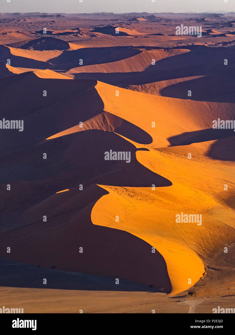 Big Daddy Dune con ombra al tramonto Foto Stock