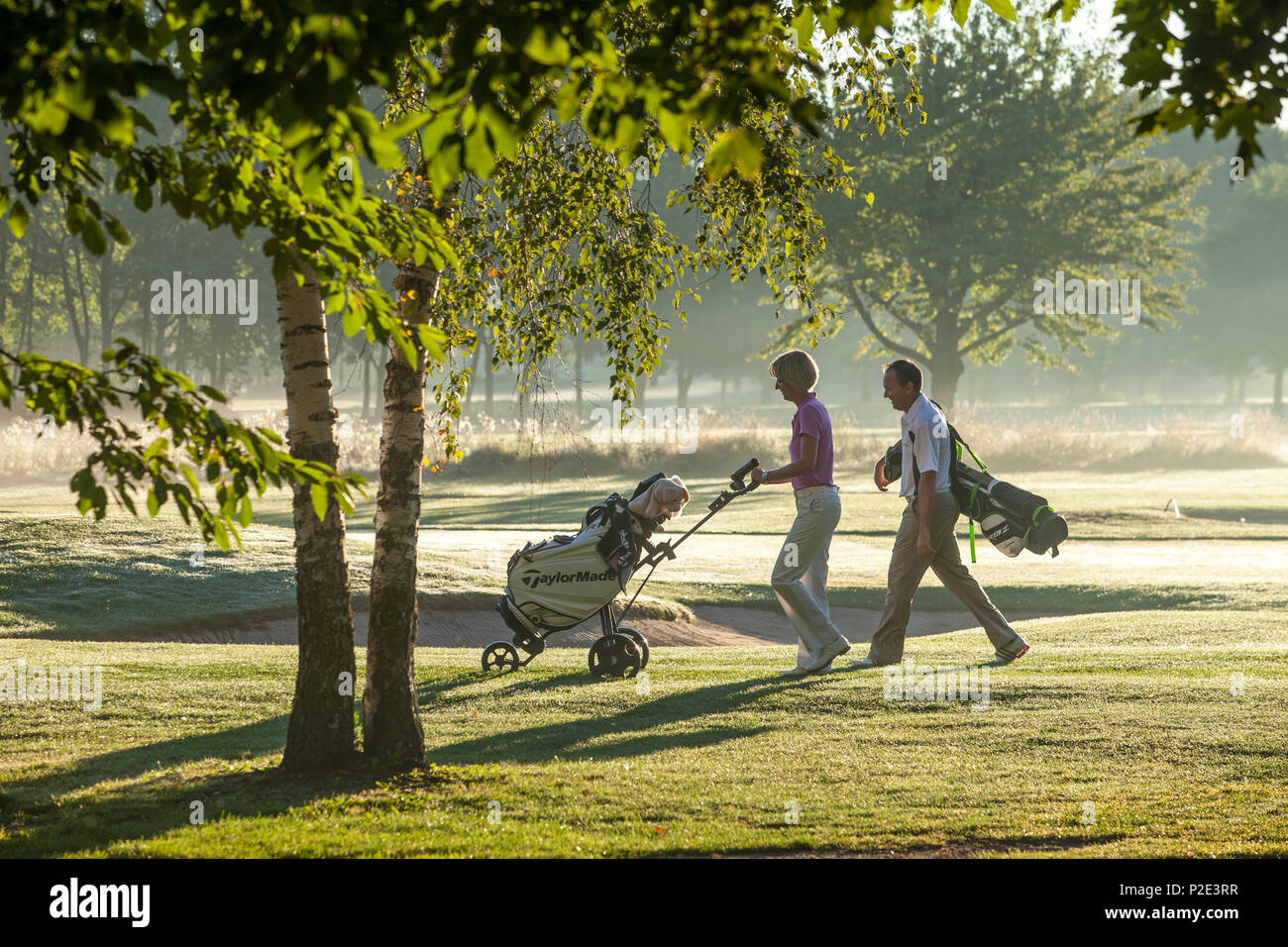 Golf Club Eichenried vicino a Monaco di Baviera, Germania Foto Stock