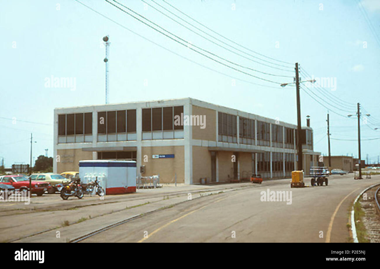 . Inglese: stazione di Norfolk nel giugno 1976 . Presa il 14 giugno 1976. Hikki Nagasaki 37 stazione di Norfolk, 14 giugno 1976 Foto Stock