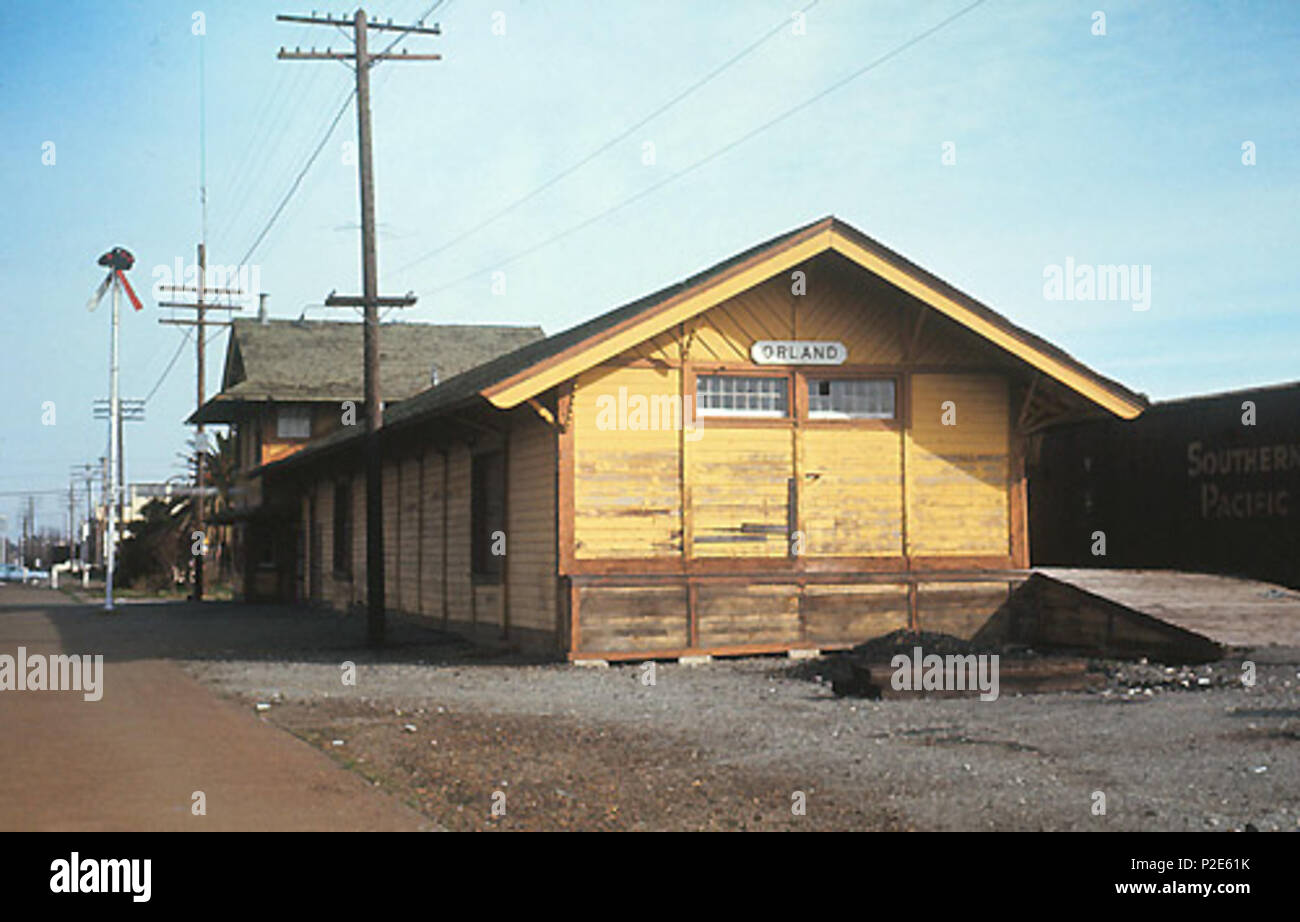 . Inglese: Orland stazione nel febbraio 1969 . Preso il 22 febbraio 1969. Hikki Nagasaki 38 Orland station, 22 Febbraio 1969 Foto Stock