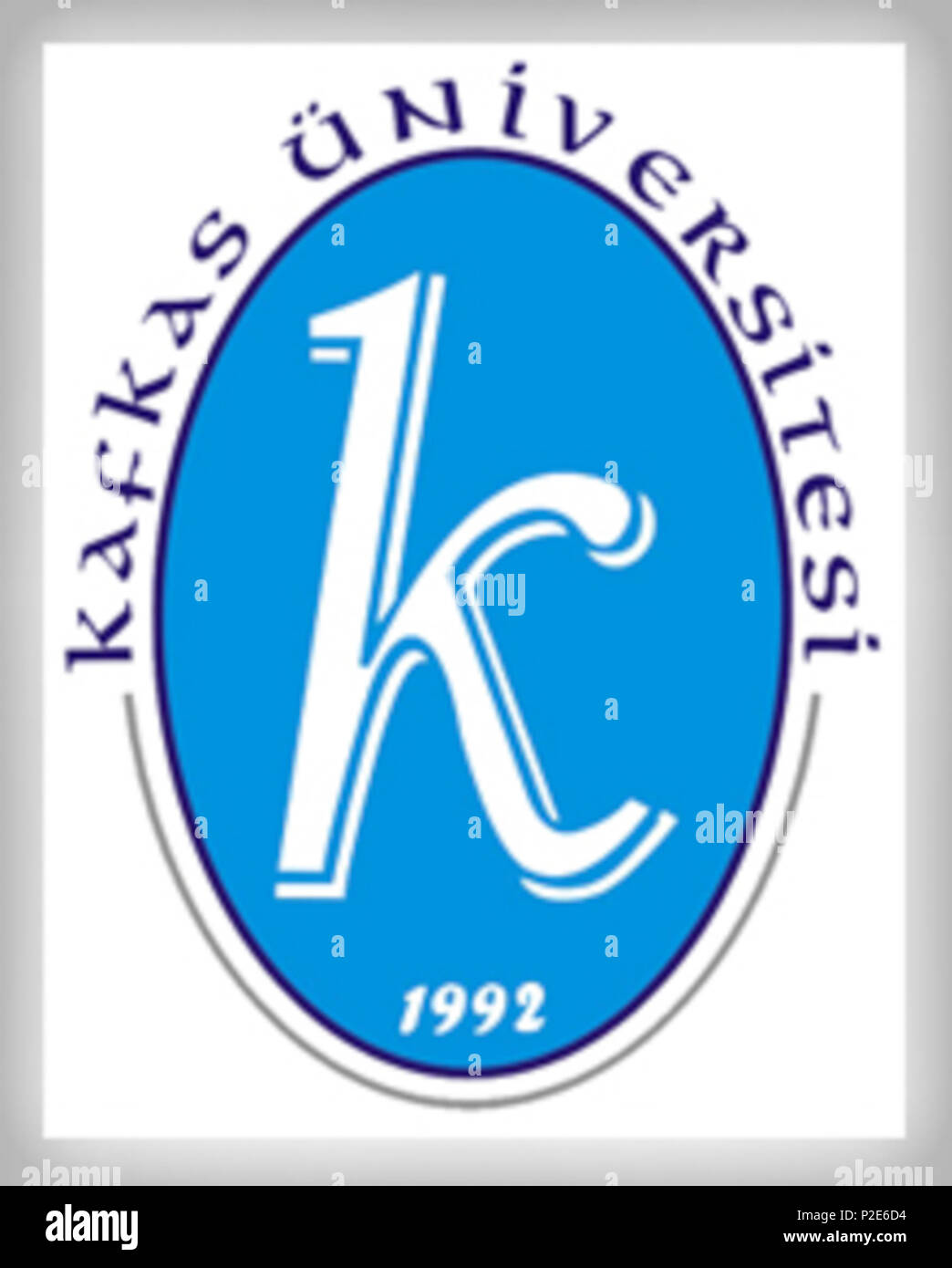 28 Kafkas Üniversitesi logosu Foto Stock