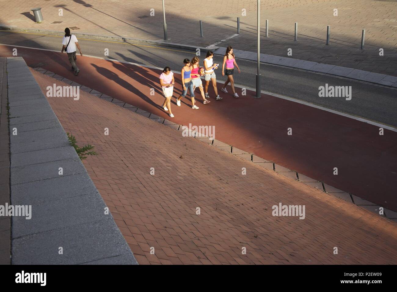 . Barcellona; Parc Central de Nou Barris. Foto Stock