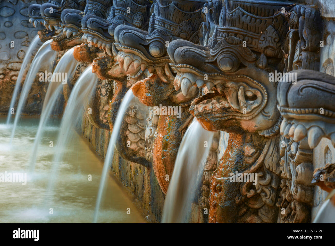 Hot Springs Air Panas Banjar a Bubunan, Bali, Indonesia Foto Stock