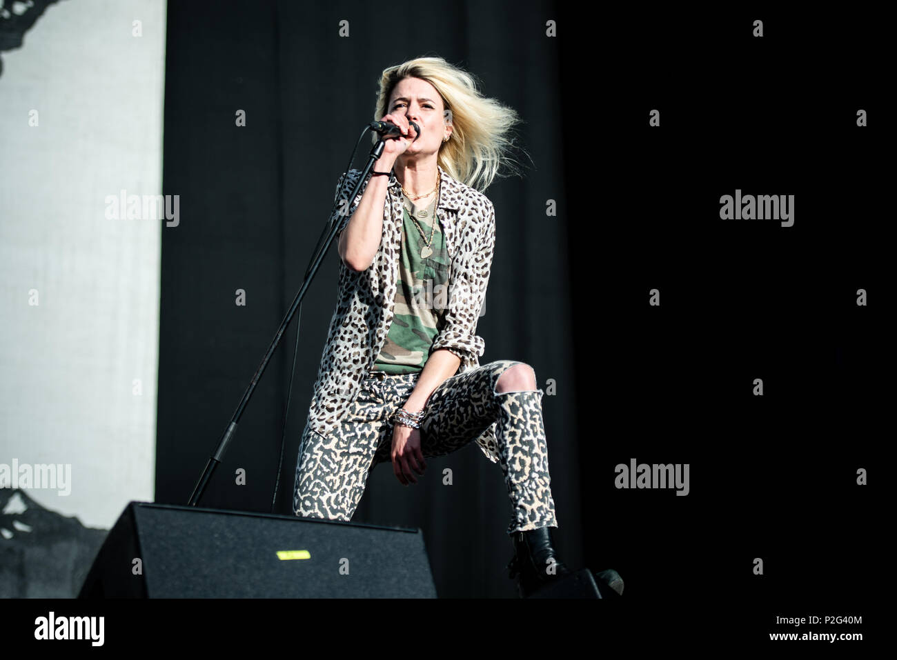 Firenze, Italia. Xiv Jun, 2018. L'inglese/american indie rock band uccide l'esecuzione dal vivo sul palco a Firenze rocce festival 2018, apertura per i Foo Fighters. Foto: Alessandro Bosio/Pacific Premere Credito: Alessandro Bosio/Alamy Live News Foto Stock