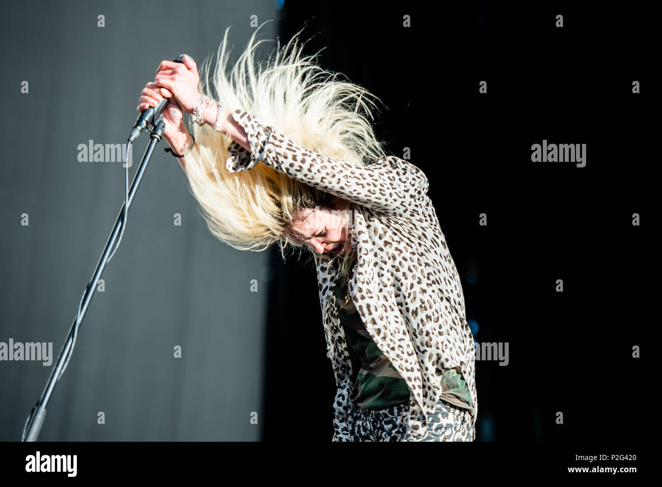 Firenze, Italia. Xiv Jun, 2018. L'inglese/american indie rock band uccide l'esecuzione dal vivo sul palco a Firenze rocce festival 2018, apertura per i Foo Fighters. Foto: Alessandro Bosio/Pacific Premere Credito: Alessandro Bosio/Alamy Live News Foto Stock