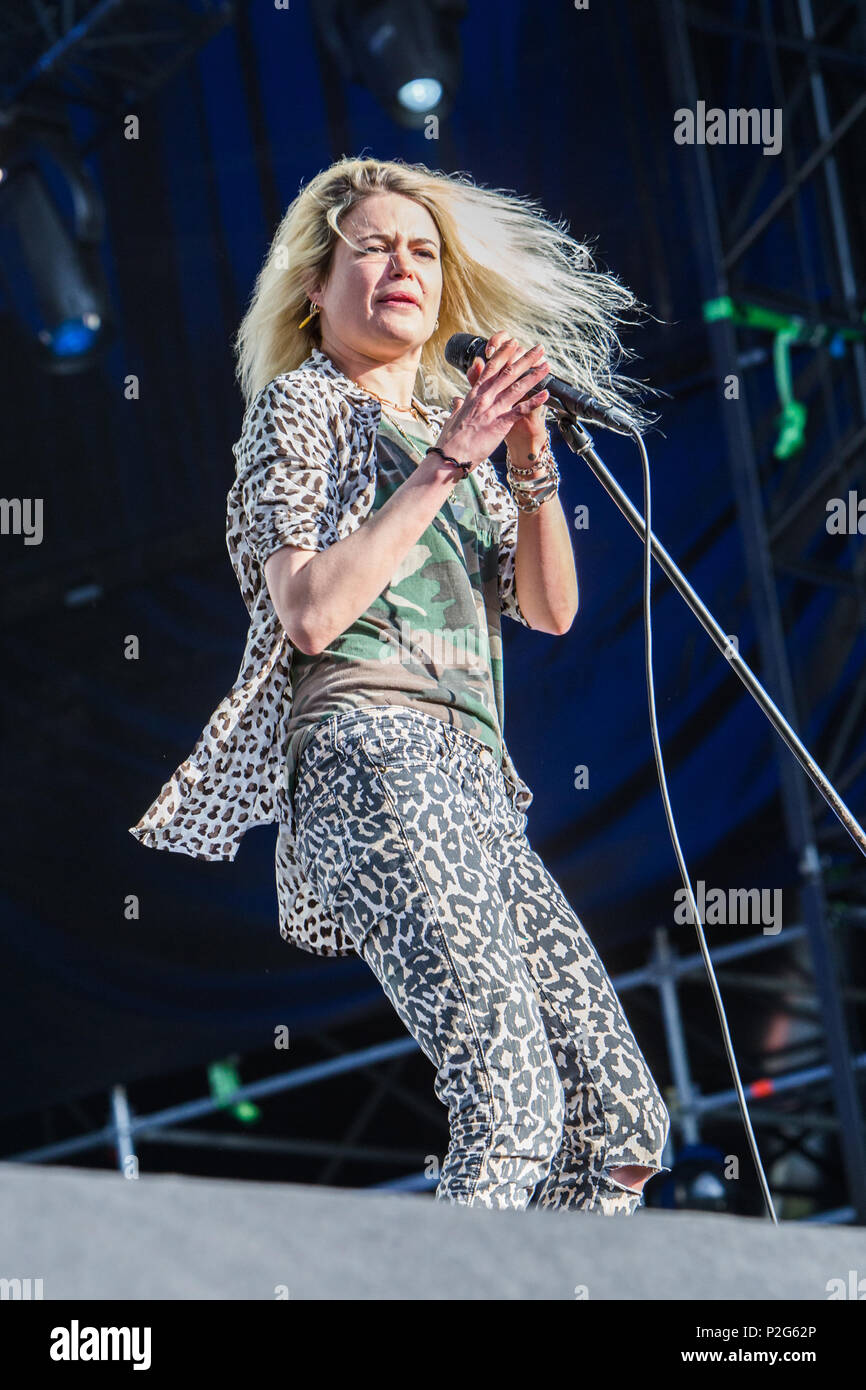 Firenze Italia. Il 14 giugno 2018. La banda di angloamericano la uccide suona dal vivo sul palco a Visarno Arena durante il primo giorno di 'Firenze rocce 2018' Credit: Rodolfo Sassano/Alamy Live News Foto Stock