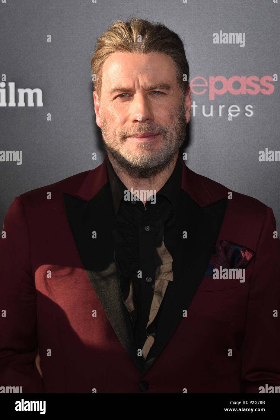 New York, Stati Uniti d'America. Xiv Jun, 2018. John Travolta assiste il "Gotti' New York premiere al teatro SVA il 14 giugno 2018 a New York City. Credito: Erik Pendzich/Alamy Live News Foto Stock