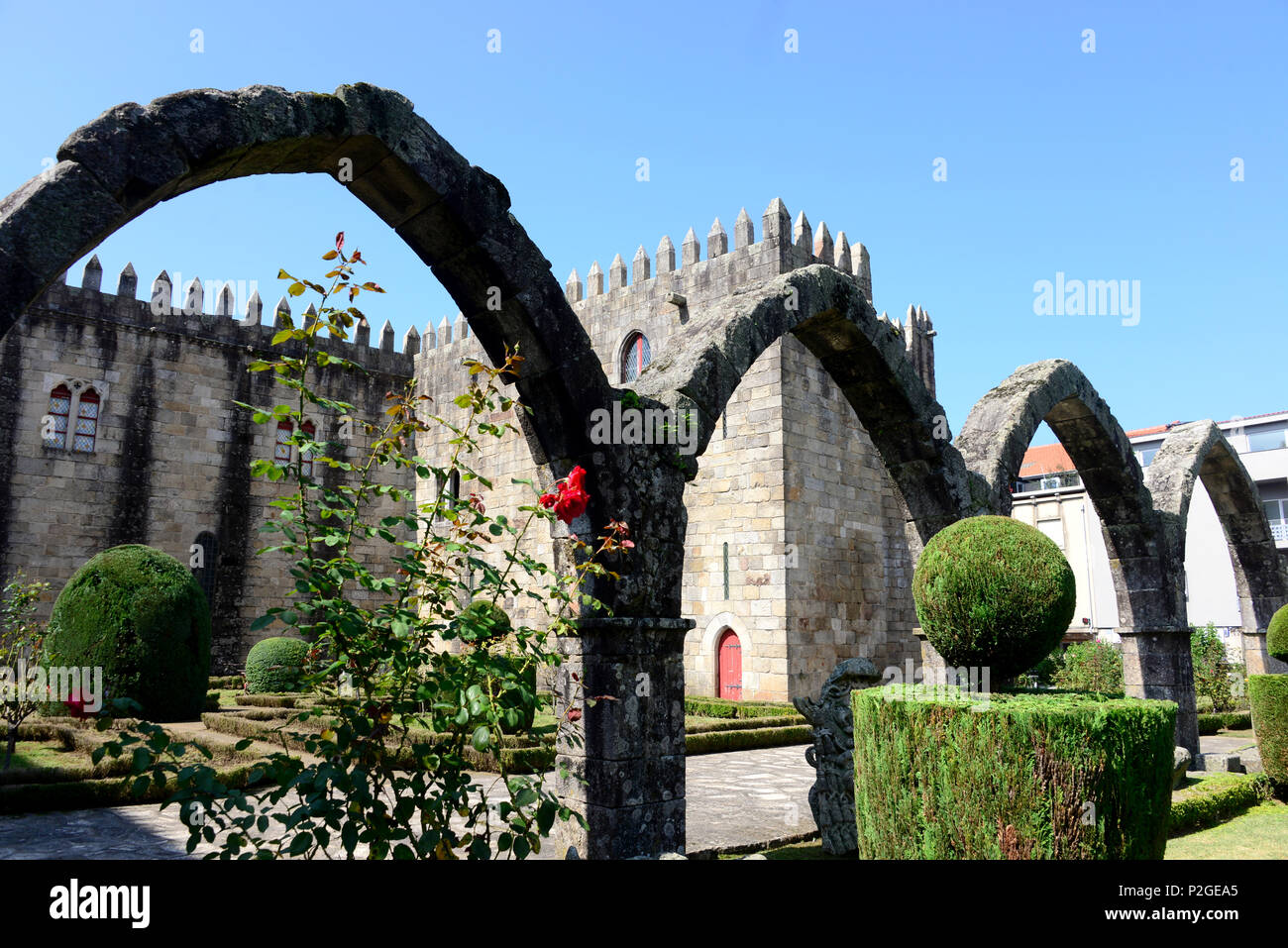 Il Jardim de Santa Barbara, Braga, Minho, Northwest-Portugal, Portogallo Foto Stock