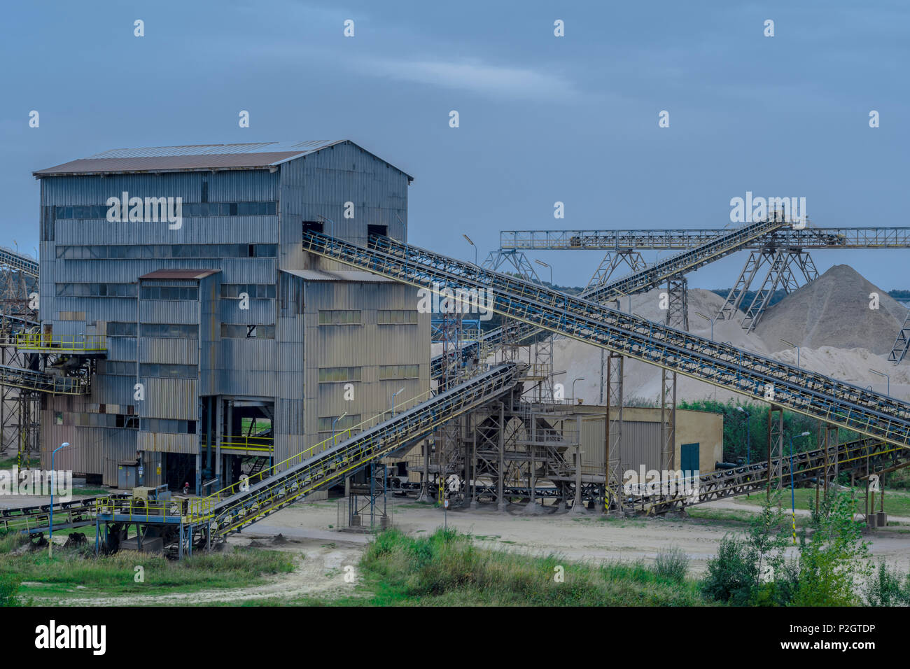 Sand Mine in Mietków Foto Stock