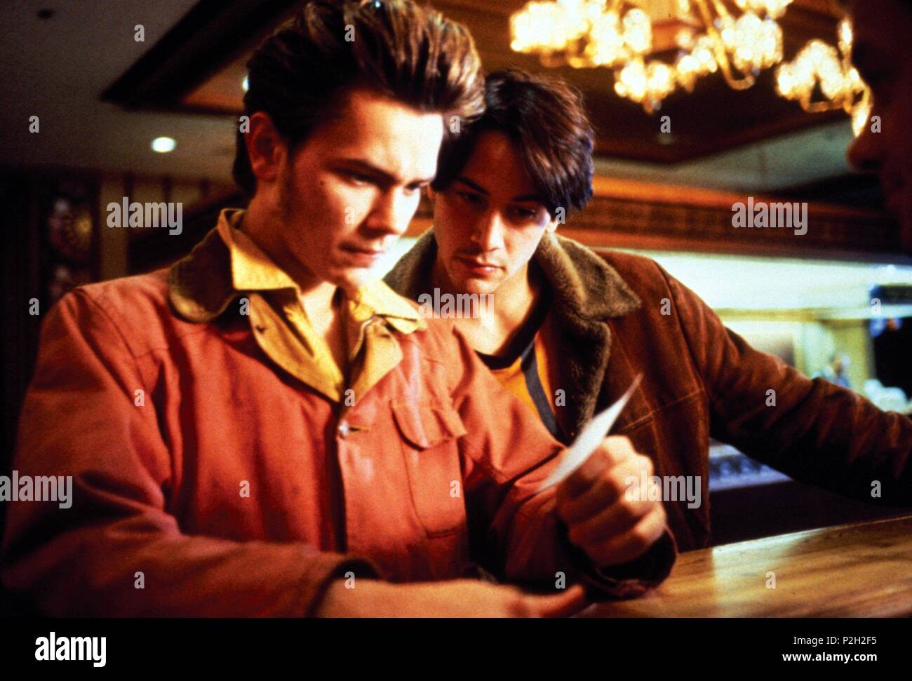 Pellicola originale titolo: MIEI PRIVATO IDAHO. Titolo inglese: MIEI PRIVATO IDAHO. Regista: Gus Van Sant. Anno: 1991. Stelle: Keanu Reeves; RIVER PHOENIX. Credito: New Line Cinema / Album Foto Stock