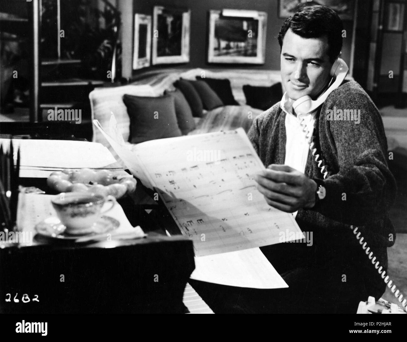 Pellicola originale titolo: Cuscino parlare. Titolo inglese: Cuscino parlare. Regista: Michael Gordon. Anno: 1959. Stelle: Rock Hudson. Credito: Universal Pictures / Album Foto Stock