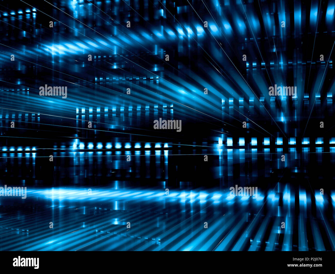 Abstract datacenter - generati digitalmente immagine Foto Stock