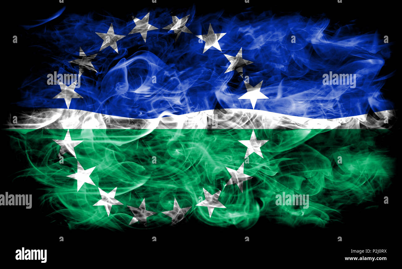 Hampton Roads città bandiera di fumo, Stato di Virginia, Stati Uniti d'America Foto Stock