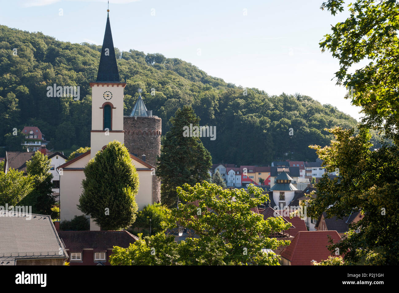 Lindenfels, Bergstrasse, Odenwald, Hesse, Germania Foto Stock