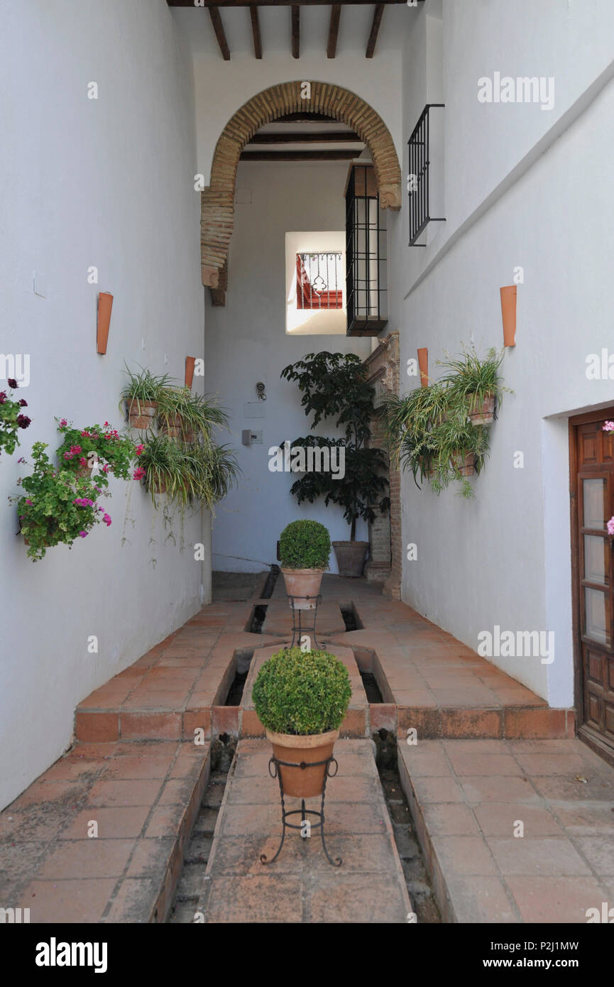 Casa Mondragon nella città vecchia di Ronda, provincia di Malaga, Andalusia, Spagna Foto Stock