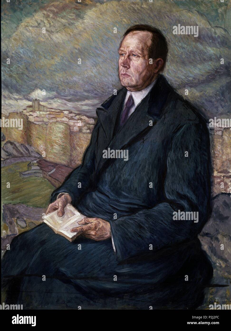 "Azorín", 1922, olio su tela, 130 x 100 cm, come01207. Autore: Juan de Echevarría (1875-1931). Posizione: Il MUSEO REINA SOFIA-PINTURA, Madrid. Foto Stock