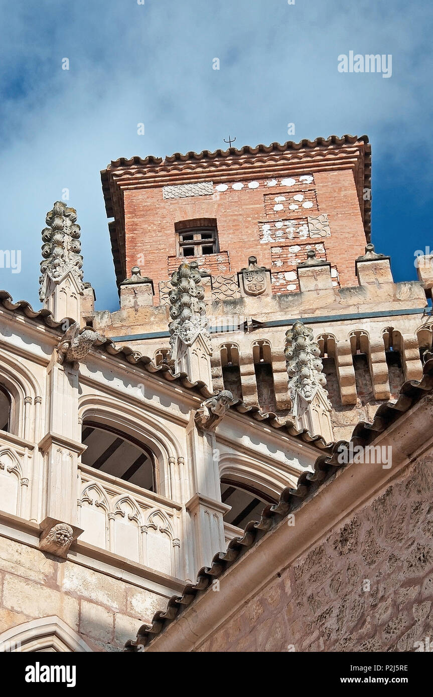 PALMA DE MALLORCA, Spagna - 11 novembre 2011: Pueblo Espanol architettura storica dettagli su Novembre 11, 2011 in Palma de Mallorca, Spagna Foto Stock