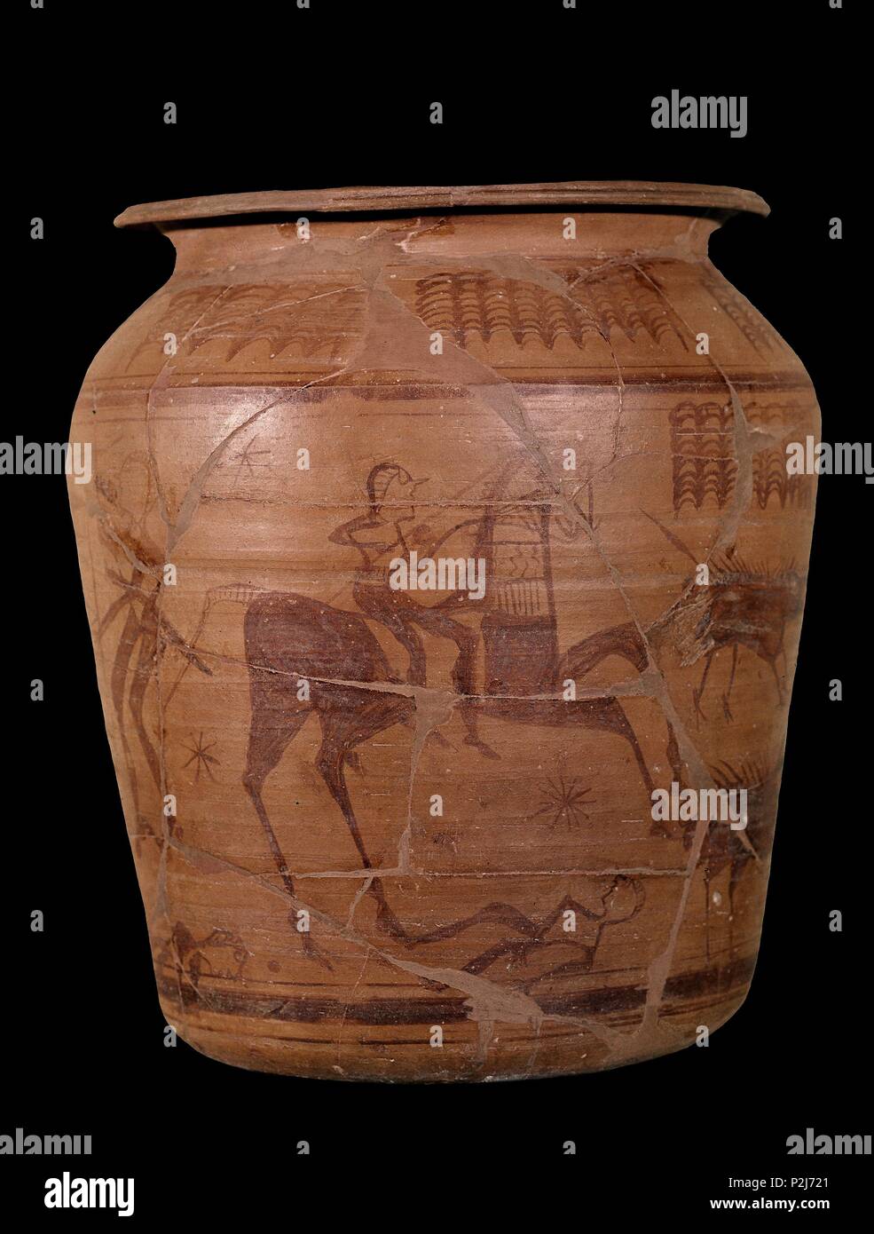 VASO DE LOS GUERREROS DE ARCHENA. Posizione: MUSEO ARQUEOLOGICO NACIONAL-COLECCION, MADRID, Spagna. Foto Stock