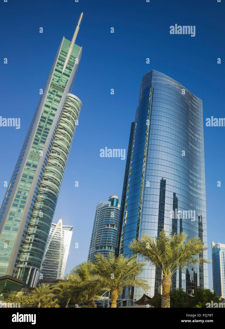 Mohammed Ibrahim Tower, Jumeirah Lakes Towers, Dubai, unisce Emirati Arabi, EMIRATI ARABI UNITI Foto Stock