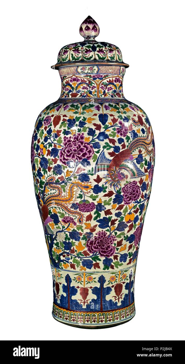 Ming-come stile. Vaso cinese. Xix secolo. Madrid, Royal Palace. Posizione: Palacio Real-ceramica, MADRID, Spagna. Foto Stock