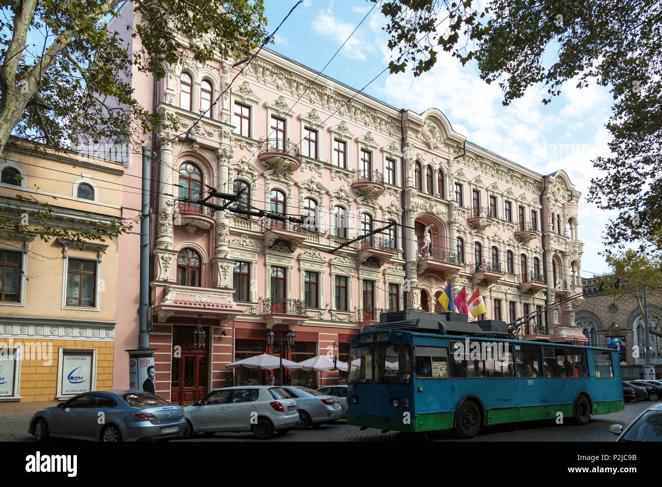 Odessa, Ucraina, Hotel Bristol nel centro storico della città Foto Stock