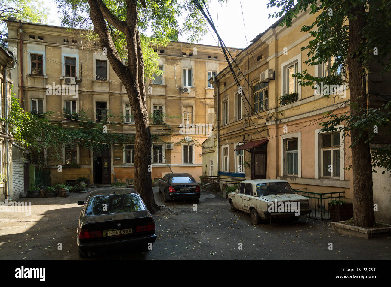 Odessa, Ucraina, tipica locanda nel centro storico Foto Stock
