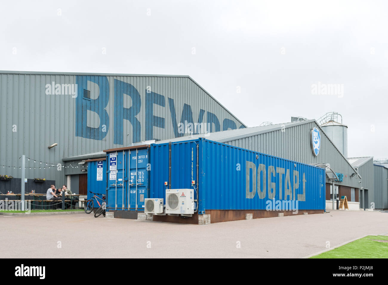 BrewDog brewery e DogTap, Ellon, Aberdeenshire, Scotland, Regno Unito Foto Stock