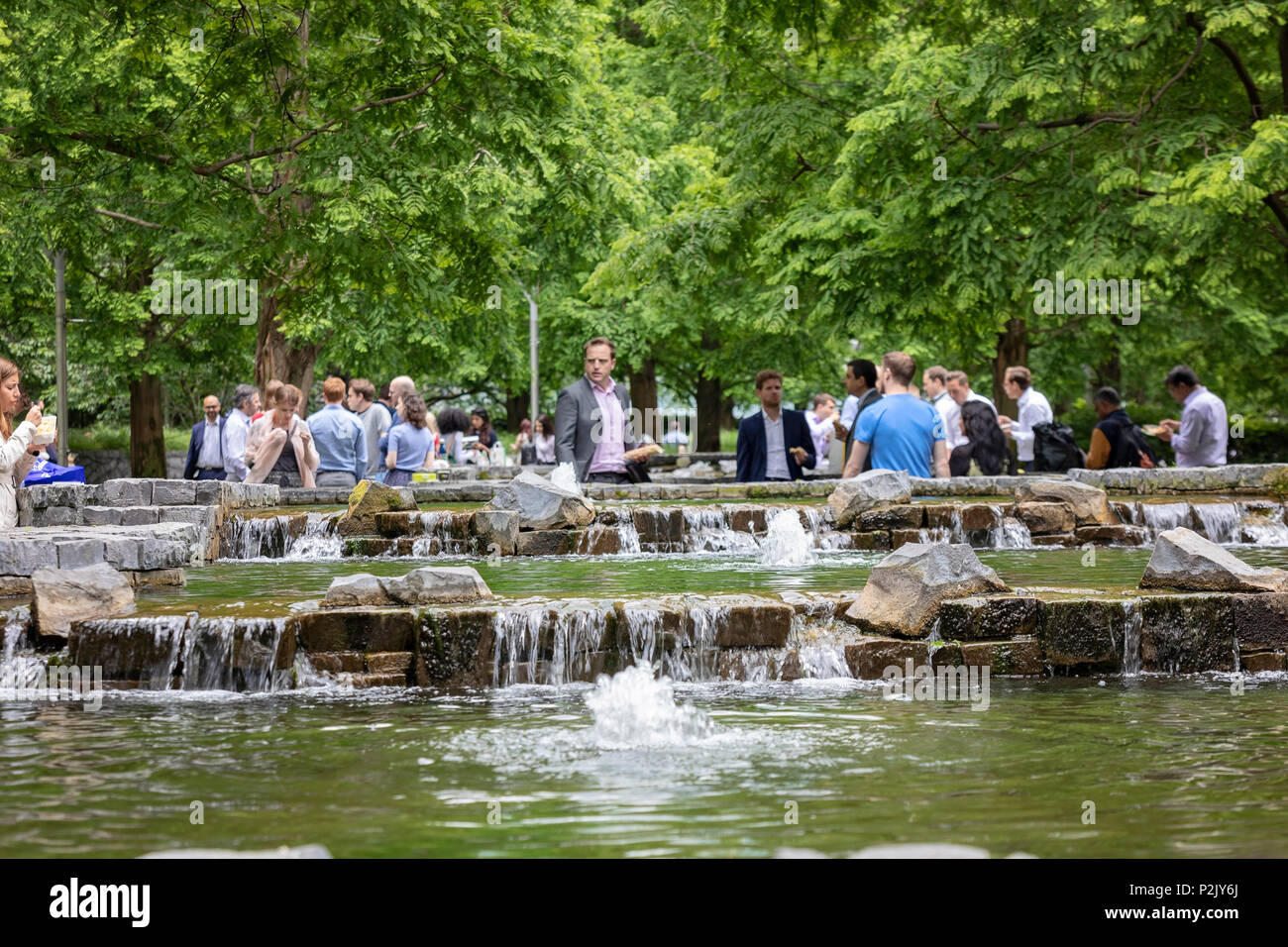 Giubileo Park, Canary Wharf, Londra Foto Stock
