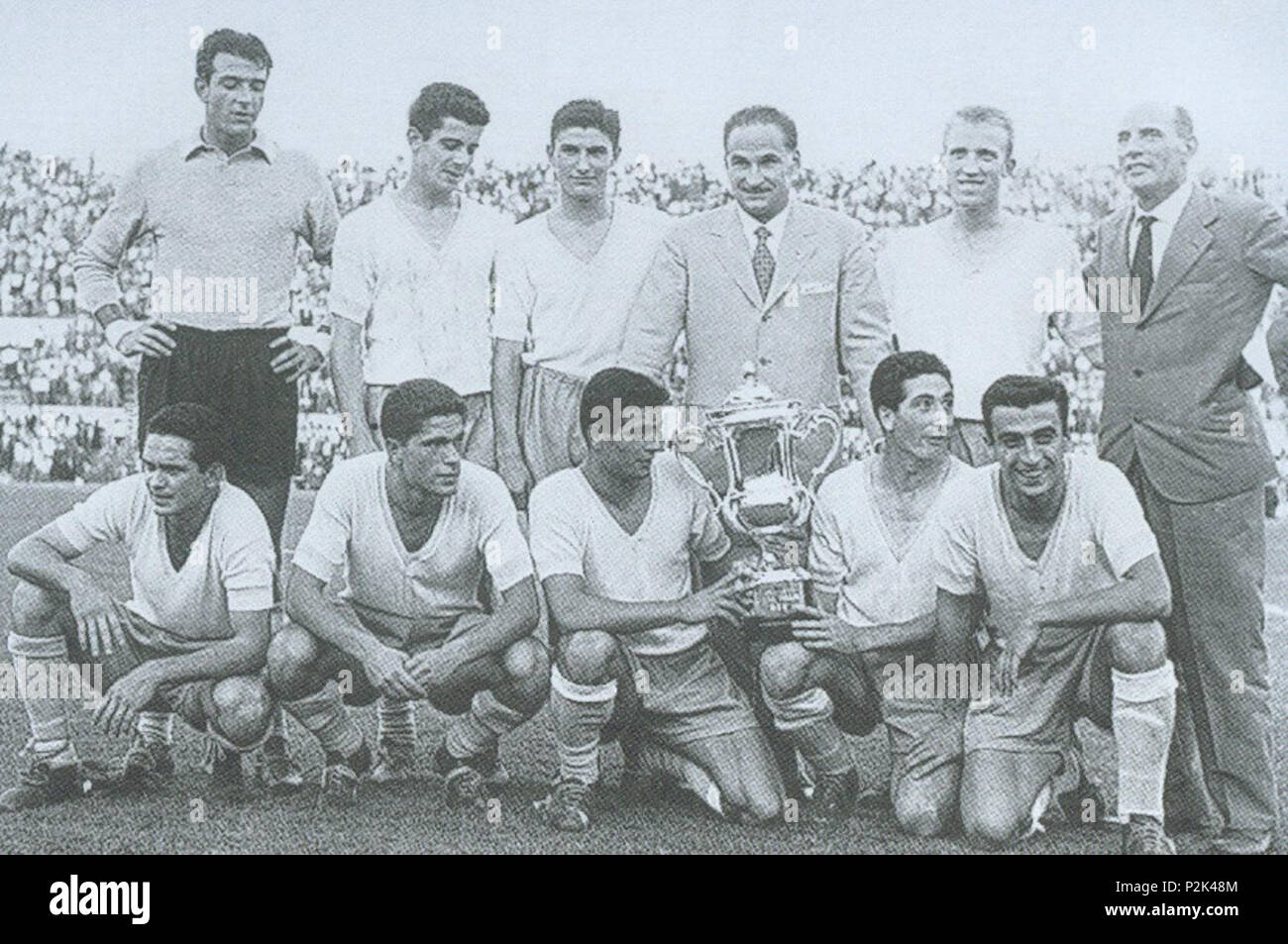 . Italiano: la Lazio vincitrice della Coppa Italia 1958 . 1958. 46 sconosciuto la S.S. Lazio, vincitrice della Coppa Italia 1958 Foto Stock