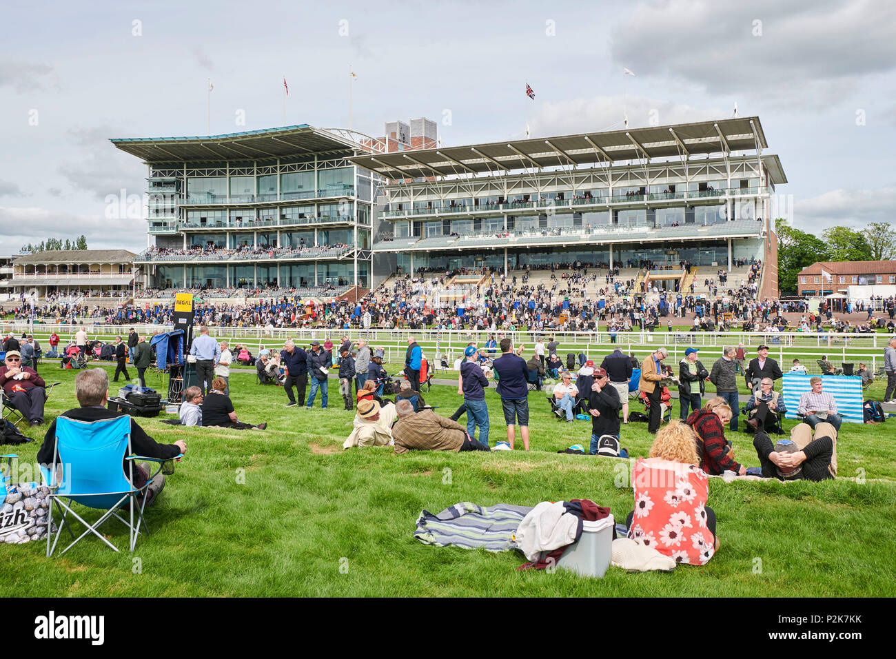 York corse incontro, York racecourse, North Yorkshire, nell'Inghilterra del Nord, Regno Unito Foto Stock