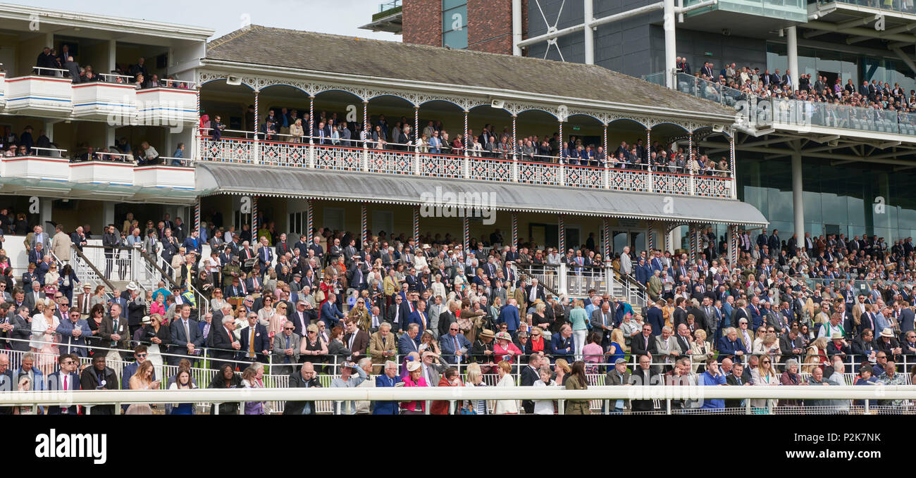 York corse incontro, York racecourse, North Yorkshire, nell'Inghilterra del Nord, Regno Unito Foto Stock