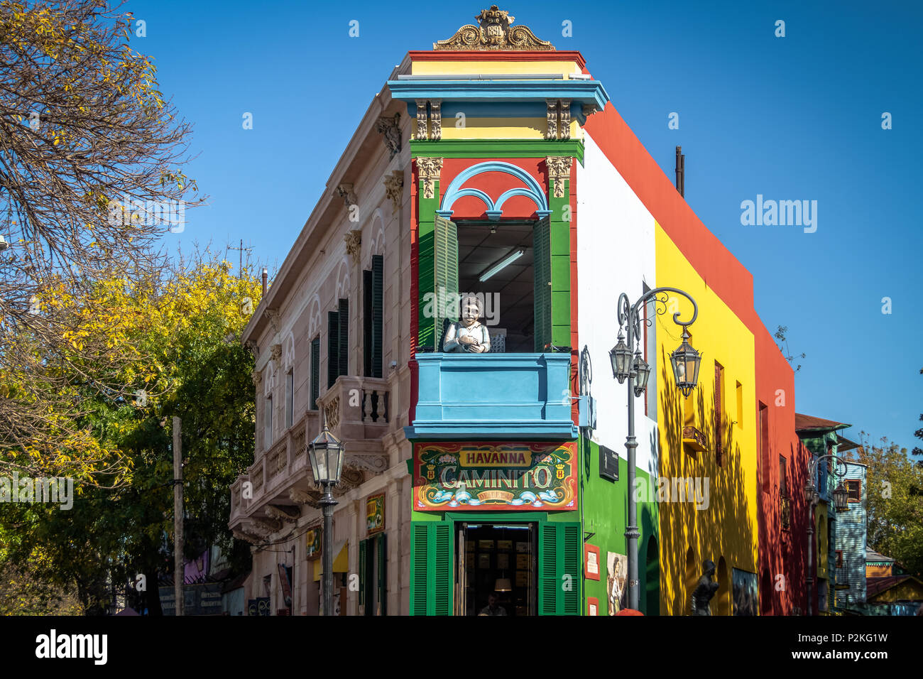 Colorato Caminito a La Boca neighborhood - Buenos Aires, Argentina Foto Stock