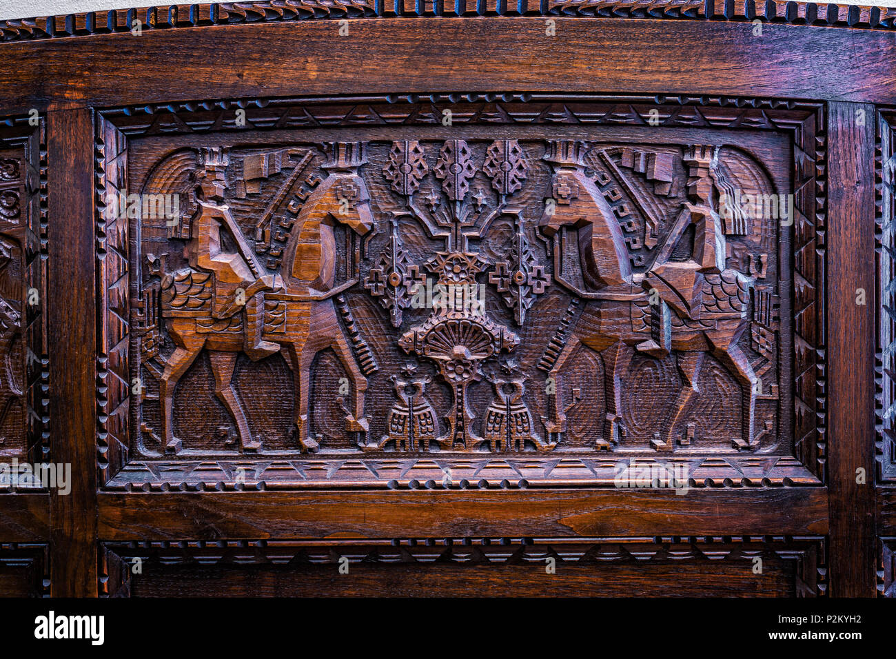 Sardegna Cagliari Stampace district city hall sala nozze torace sardo di artigianato Foto Stock