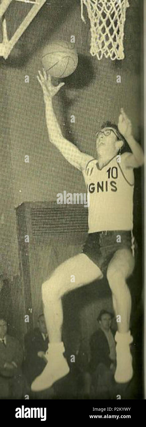 . Italiano giocatore di basket Franco Bertini . 31 sconosciuto Franco Bertini Foto Stock